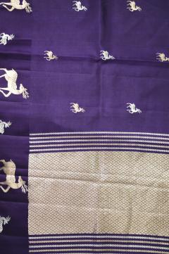 Purple Mango Silk Handloom Banarasi Saree 
