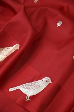 Red Mango Silk Handloom Banarasi Saree