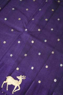 Purple Mango Silk Handloom Banarasi Saree 