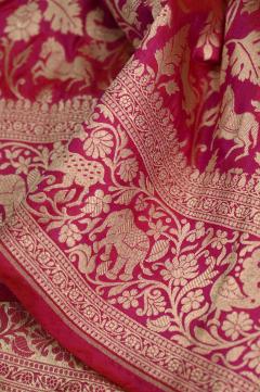 Rani Katan Opada Banarasi Saree