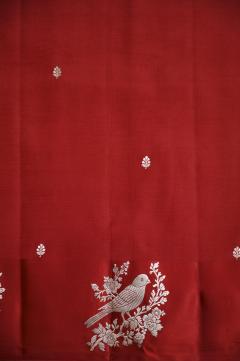 Pure Mango Handloom  Banarasi Saree – Red