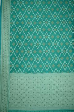 Supernet Sea Green Gentle Banarasi Saree