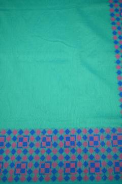 Supernet Sea Green Banarasi Saree