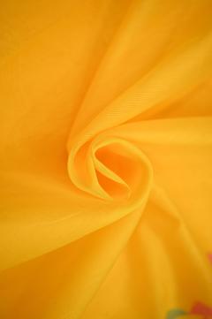 Supernet Weave Golden Yellow Banarasi Saree